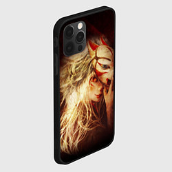 Чехол для iPhone 12 Pro Кицуне, цвет: 3D-черный — фото 2