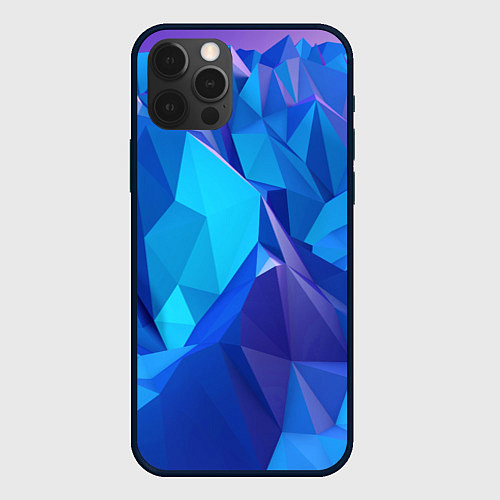 Чехол iPhone 12 Pro NEON CRYSTALLS / 3D-Черный – фото 1