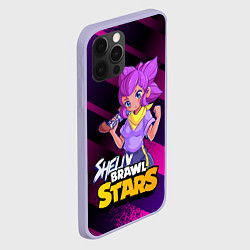 Чехол для iPhone 12 Pro Brawl Stars Shelly, цвет: 3D-светло-сиреневый — фото 2