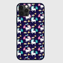 Чехол iPhone 12 Pro Unicorn pattern