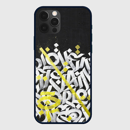 Чехол iPhone 12 Pro GRAFFITY / 3D-Черный – фото 1