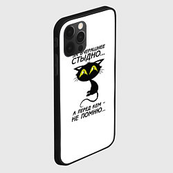 Чехол для iPhone 12 Pro За вчерашнее стыдно, цвет: 3D-черный — фото 2