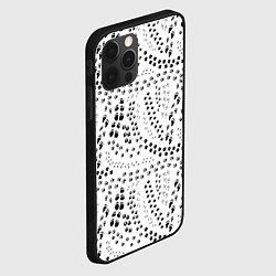 Чехол для iPhone 12 Pro Дорожки из следов, цвет: 3D-черный — фото 2