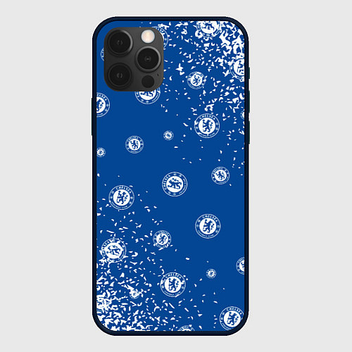 Чехол iPhone 12 Pro CHELSEA F C ЧЕЛСИ / 3D-Черный – фото 1