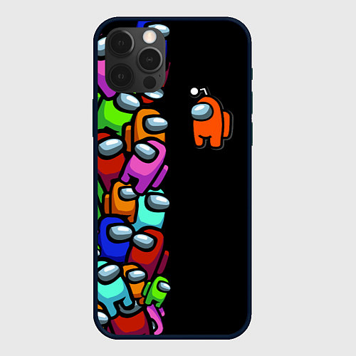 Чехол iPhone 12 Pro Among us / 3D-Черный – фото 1