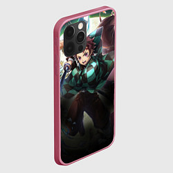 Чехол для iPhone 12 Pro КЛИНОК РАССЕКАЮЩИЙ ДЕМОНОВ, цвет: 3D-малиновый — фото 2