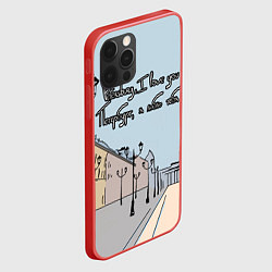 Чехол для iPhone 12 Pro Петербург, я люблю тебя, цвет: 3D-красный — фото 2