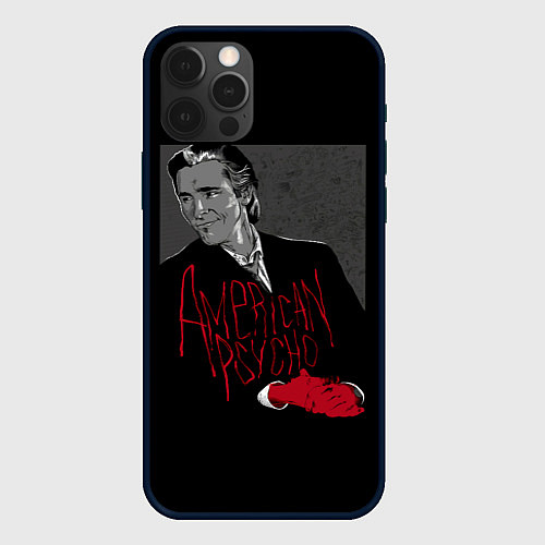 Чехол iPhone 12 Pro Американский психопат / 3D-Черный – фото 1