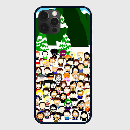 Чехол iPhone 12 Pro Южный Парк South Park / 3D-Черный – фото 1