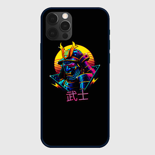 Чехол iPhone 12 Pro Cyber Samurai / 3D-Черный – фото 1