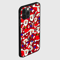 Чехол для iPhone 12 Pro Дед Санта, цвет: 3D-черный — фото 2