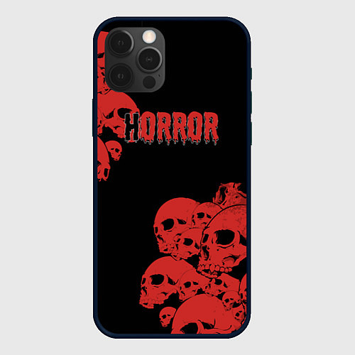 Чехол iPhone 12 Pro Horror / 3D-Черный – фото 1