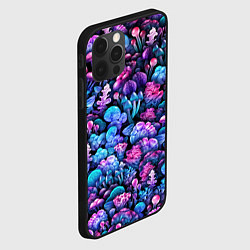 Чехол для iPhone 12 Pro Волшебные грибы, цвет: 3D-черный — фото 2