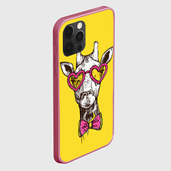 Чехол для iPhone 12 Pro Жираф, цвет: 3D-малиновый — фото 2