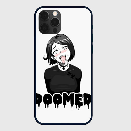 Чехол iPhone 12 Pro Doomer girl / 3D-Черный – фото 1