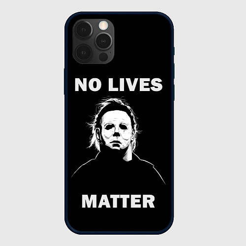 Чехол iPhone 12 Pro MICHAEL MYERS / 3D-Черный – фото 1