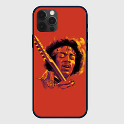 Чехол для iPhone 12 Pro Джимми Хендрикс, цвет: 3D-черный