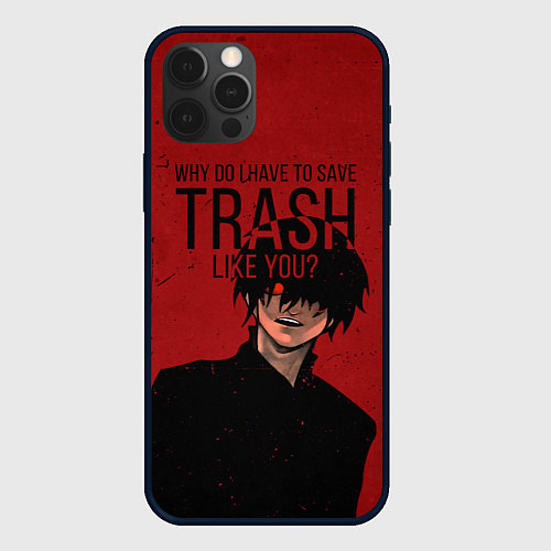 Чехол iPhone 12 Pro Trash / 3D-Черный – фото 1