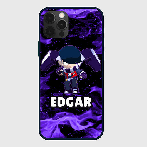 Чехол iPhone 12 Pro BRAWL STARS EDGAR / 3D-Черный – фото 1