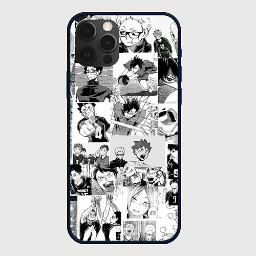 Чехол iPhone 12 Pro Haikyu / 3D-Черный – фото 1