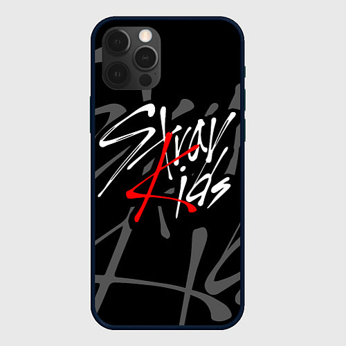 Чехол iPhone 12 Pro STRAY KIDS / 3D-Черный – фото 1