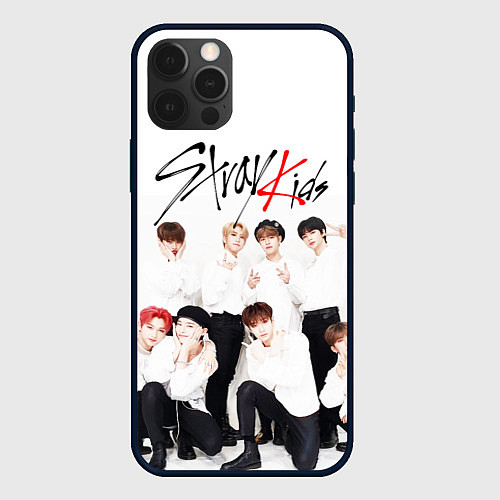 Чехол iPhone 12 Pro STRAY KIDS / 3D-Черный – фото 1