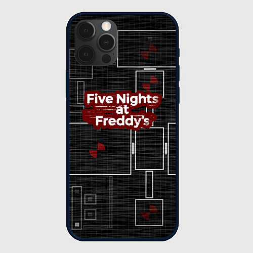 Чехол iPhone 12 Pro Five Nights At Freddy / 3D-Черный – фото 1