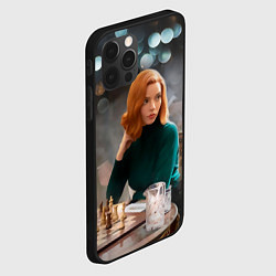 Чехол для iPhone 12 Pro Queens Gambit Ход Королевы, цвет: 3D-черный — фото 2