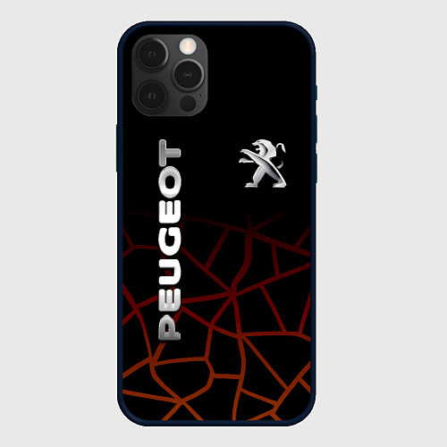 Чехол iPhone 12 Pro PEUGEOT / 3D-Черный – фото 1
