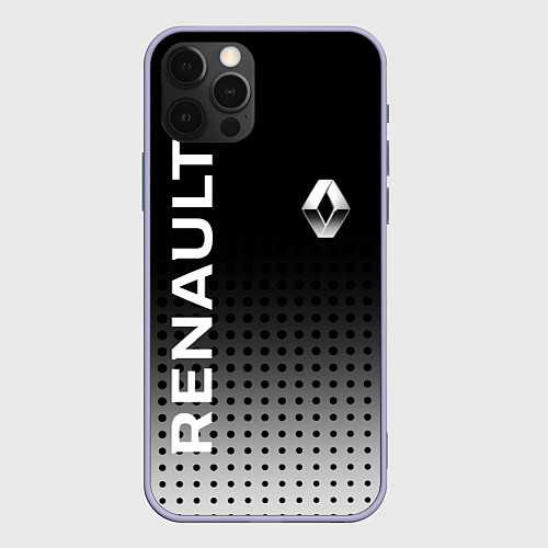 Чехол iPhone 12 Pro Renault / 3D-Светло-сиреневый – фото 1