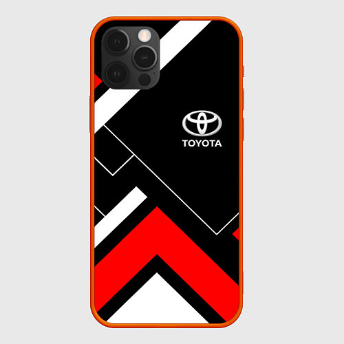 Чехол iPhone 12 Pro Toyota / 3D-Красный – фото 1