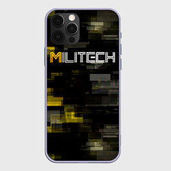 Чехол для iPhone 12 Pro MILITECH камуфляж Cyberpunk 2077, цвет: 3D-светло-сиреневый