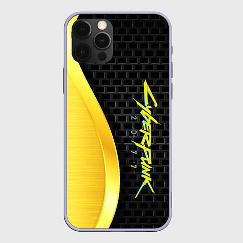 Чехол iPhone 12 Pro Cyberpunk 2077 Exclusive S / 3D-Светло-сиреневый – фото 1