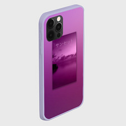 Чехол для iPhone 12 Pro Аметистовый закат, цвет: 3D-светло-сиреневый — фото 2