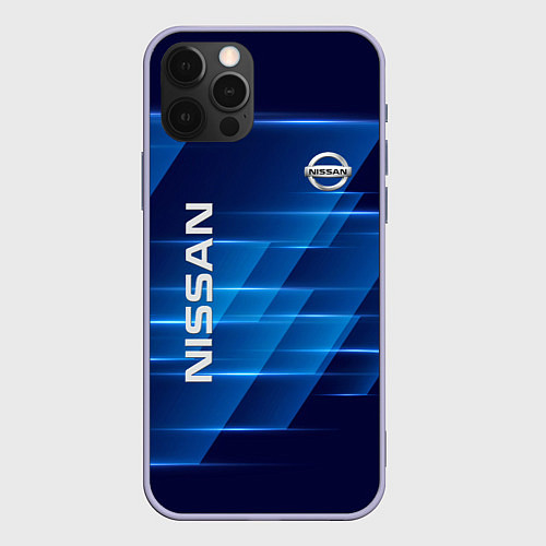 Чехол iPhone 12 Pro Nissan / 3D-Светло-сиреневый – фото 1