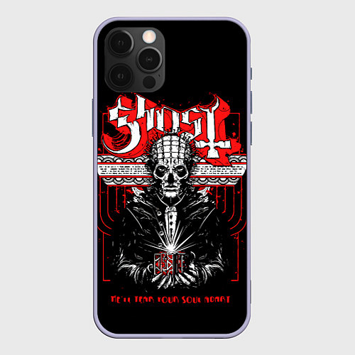 Чехол iPhone 12 Pro Ghost / 3D-Светло-сиреневый – фото 1