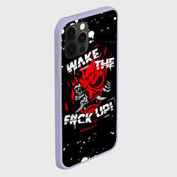 Чехол для iPhone 12 Pro WAKE THE F CK UP!, цвет: 3D-светло-сиреневый — фото 2