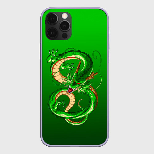 Чехол iPhone 12 Pro Земляной анимешный дракон / 3D-Светло-сиреневый – фото 1