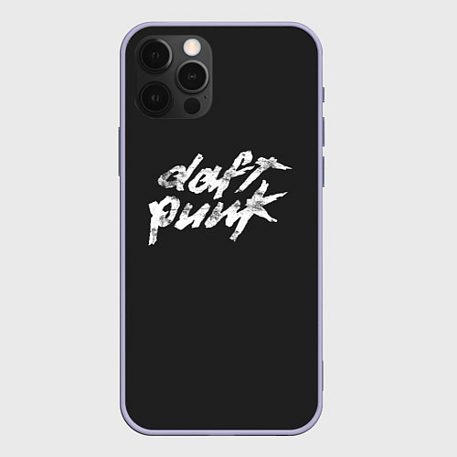 Чехол iPhone 12 Pro Daft Punk / 3D-Светло-сиреневый – фото 1