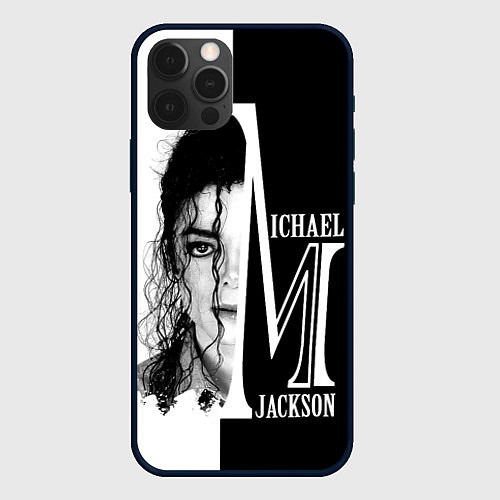 Чехол iPhone 12 Pro Майкл Джексон / 3D-Черный – фото 1
