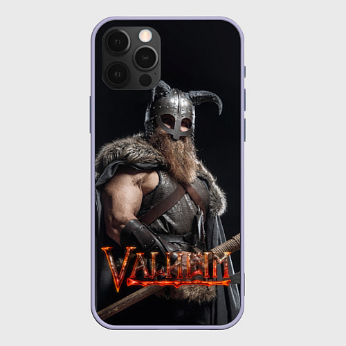 Чехол iPhone 12 Pro Valheim / 3D-Светло-сиреневый – фото 1