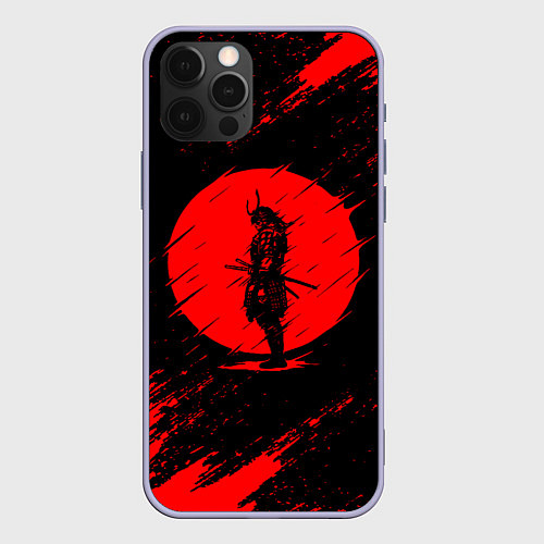 Чехол iPhone 12 Pro САМУРАИ SAMURAI / 3D-Светло-сиреневый – фото 1