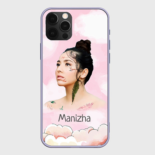 Чехол iPhone 12 Pro Манижа Manizha / 3D-Светло-сиреневый – фото 1