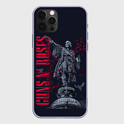 Чехол для iPhone 12 Pro GUNS-N-ROSES, цвет: 3D-светло-сиреневый