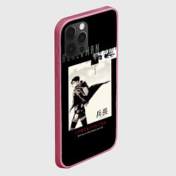 Чехол для iPhone 12 Pro Леви Капитан Атака Титанов, цвет: 3D-малиновый — фото 2