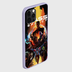 Чехол для iPhone 12 Pro Mass effect, цвет: 3D-светло-сиреневый — фото 2