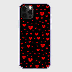 Чехол iPhone 12 Pro Красные сердца