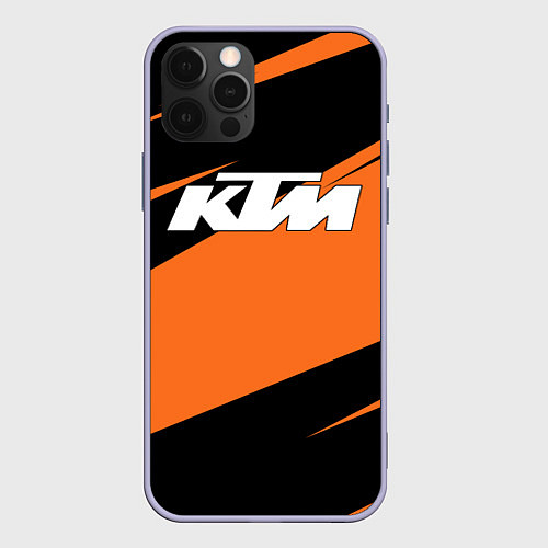 Чехол iPhone 12 Pro KTM КТМ / 3D-Светло-сиреневый – фото 1