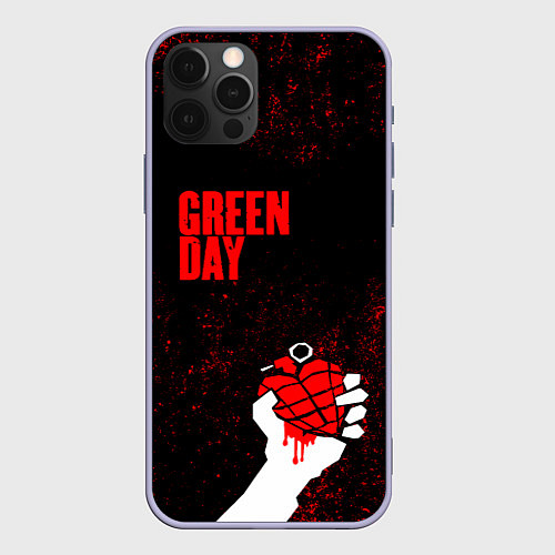 Чехол iPhone 12 Pro Green day / 3D-Светло-сиреневый – фото 1