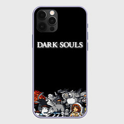 Чехол для iPhone 12 Pro 8bit Dark Souls, цвет: 3D-светло-сиреневый